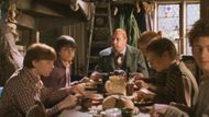 Harry's first meal with the Weasley family | Image Via: Warner Bros. Pictures